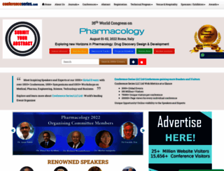 pharmacology.pharmaceuticalconferences.com screenshot