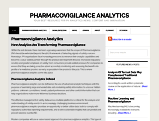 pharmacovigilanceanalytics.com screenshot
