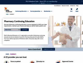 pharmacy.elitecme.com screenshot