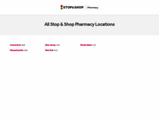 pharmacy.stopandshop.com screenshot
