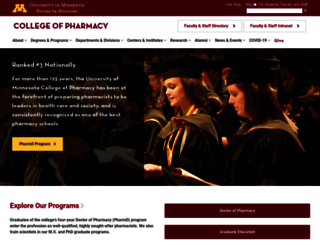 pharmacy.umn.edu screenshot