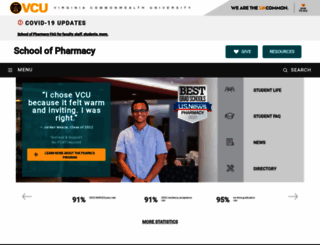 pharmacy.vcu.edu screenshot