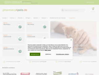 pharmacy4pets.de screenshot
