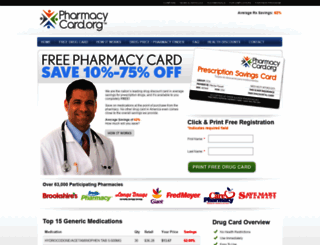 pharmacycard.org screenshot