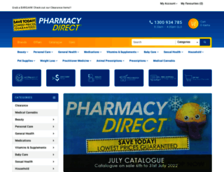 pharmacydirect.com.au screenshot