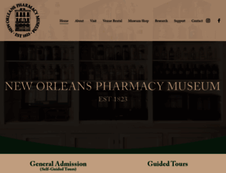 pharmacymuseum.org screenshot