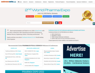 pharmaexpo.pharmaceuticalconferences.com screenshot