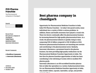 pharmafranchiseindia.in screenshot