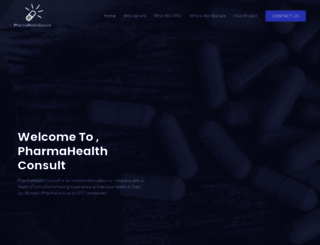pharmahealthconsult.com screenshot