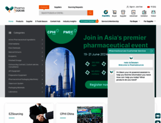 pharmasources.com screenshot