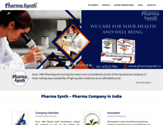pharmasynth.in screenshot