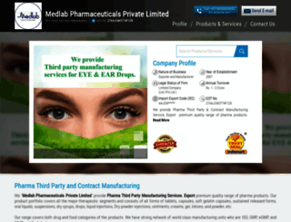 pharmathirdpartymanufacturer.in screenshot
