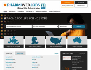 pharmiweb.jobs screenshot