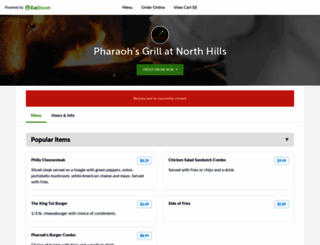 pharoahsgrillnorthhills.com screenshot