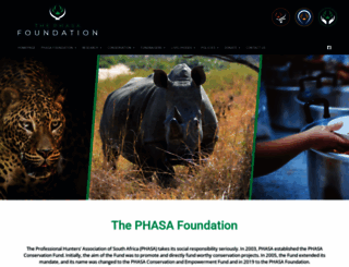 phasafoundation.co.za screenshot