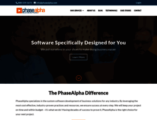 phasealpha.com screenshot