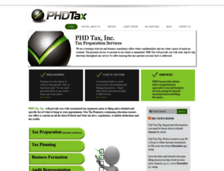 phd-tax.com screenshot