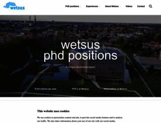 phdpositionswetsus.eu screenshot