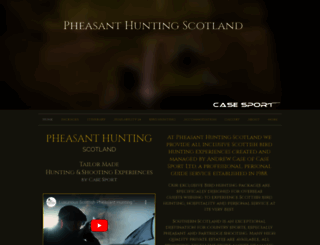 pheasanthuntingscotland.co.uk screenshot