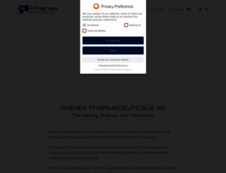 phenex-pharma.com screenshot