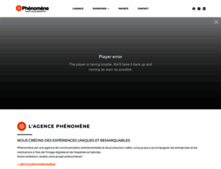 phenomene.com screenshot