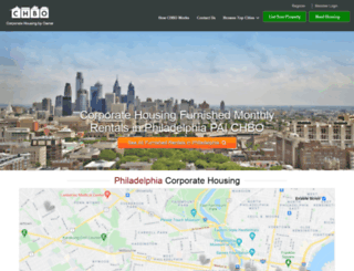 philadelphia.corporatehousingbyowner.com screenshot