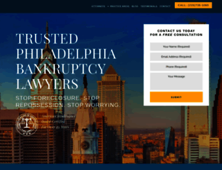 philadelphiabankruptcylawyers.com screenshot
