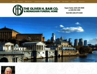 philadelphiafuneralcare.com screenshot