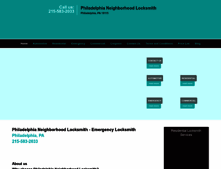 philadelphianeighborhoodlocksmith.com screenshot