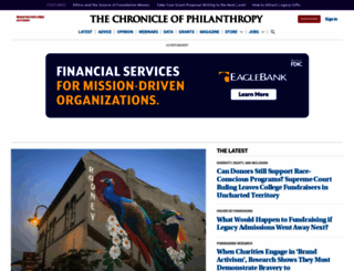 philanthropy.com screenshot