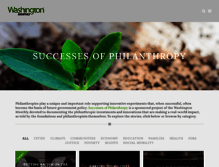 philanthropy.washingtonmonthly.com screenshot