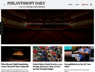 philanthropydaily.com screenshot