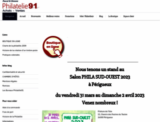 philatelie91.fr screenshot