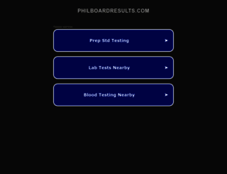 philboardresults.com screenshot