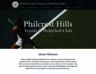 philcresthillstennis.com screenshot