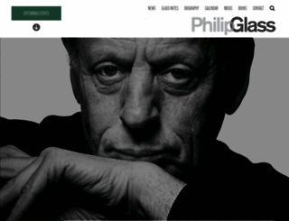 philipglass.com screenshot
