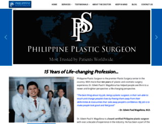 philippineplasticsurgeon.com screenshot