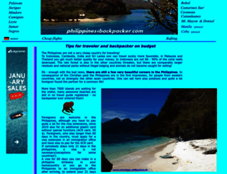 philippines4backpacker.com screenshot