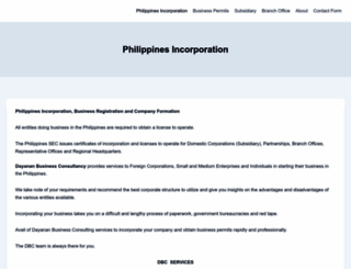 philippinesincorporation.com screenshot