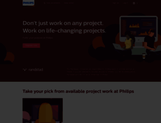 philips.talent-pool.com screenshot