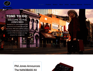 philjonesbass.com screenshot