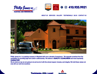 phillipjamesinc.com screenshot