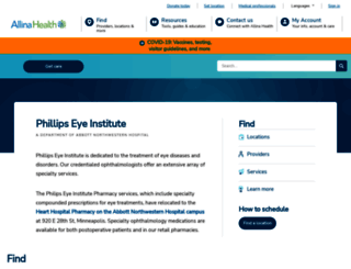 phillipseyeinstitute.com screenshot