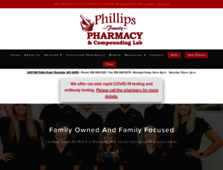 phillipsfamilypharmacy.com screenshot