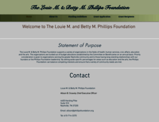 phillipsfoundation.org screenshot