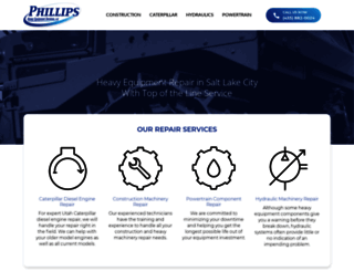 phillipsheavyequipment.com screenshot