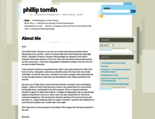 philliptomlin.wordpress.com screenshot