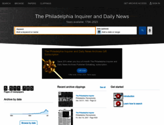 philly.newspapers.com screenshot