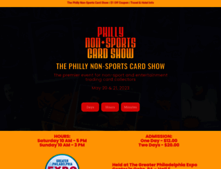phillynon-sportscardshow.com screenshot