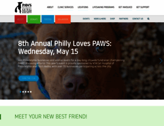 phillypaws.org screenshot
